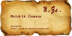 Moldrik Zsanna névjegykártya